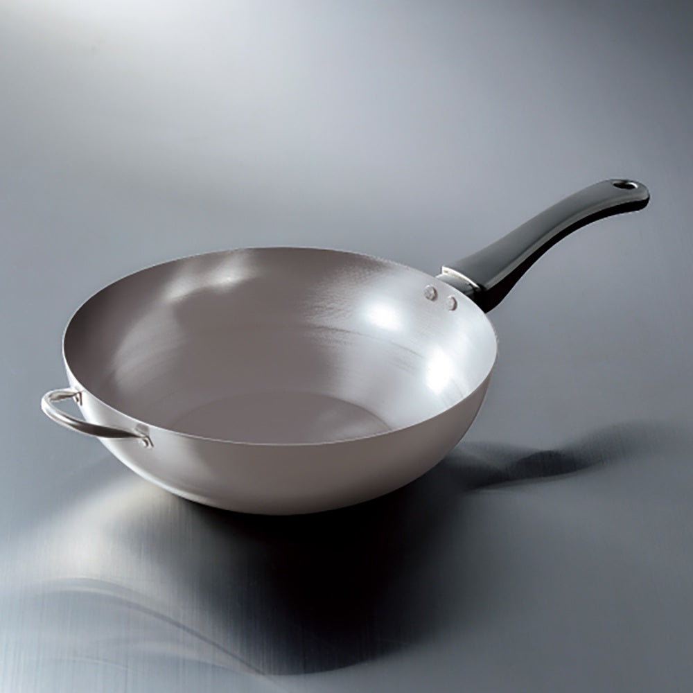 藤田金属FUJITA KINZOKU BAUM Iron Stir-Frying Pot Wok 28cm