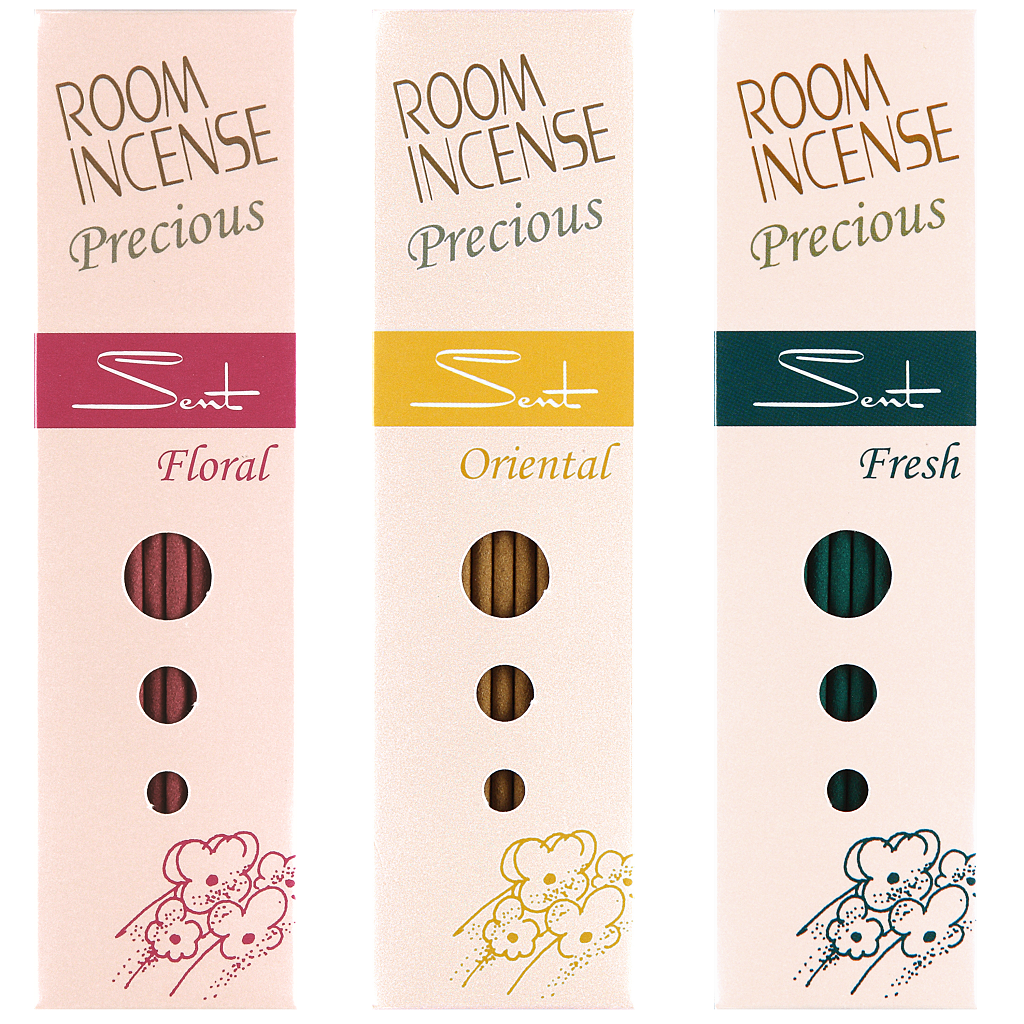 GYOKUSHODO 玉初堂 ROOM INCENSE Precious SCENT 3 Varieties Set with Gift Box / Made in Osaka Japan